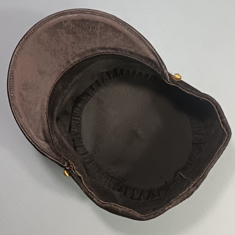 KEPI DE CAPITAINE DU 28 ème REGIMENT DE SAPEURS TELEGRAPHISTES DE TRANSMISSIONS MODELE 1919 - 1931 GUERRE 1939 - 1945